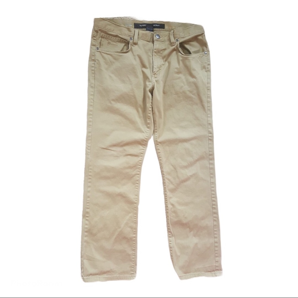 Marc Anthony Men's Khaki Slim Pants